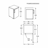 Frigorífico de 1 Puerta AEG RTB411E1AW Blanco - OptiSpace, Control Electrónico y Congelador integrado